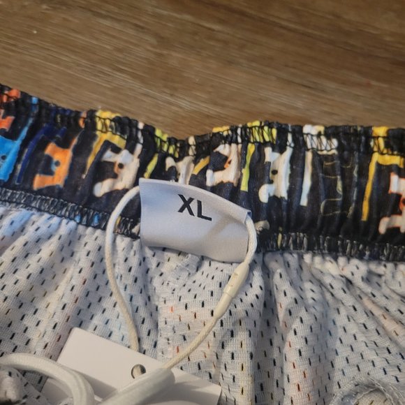 New Bravest Studios Mesh Shorts designer ispired multicolor Gunner Print XL - Picture 11 of 14